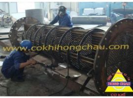 The process of welding heat exchanger tubes