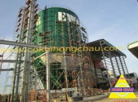 Construction process of Silo containing rice husks - 364 tons
