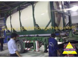 The process of installing tanks onto the vehicle